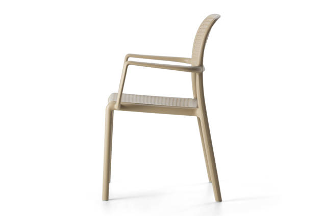 Genf Chaise de jardin empilable synthétique 2