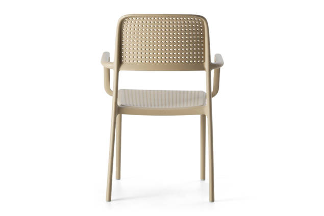 Genf Chaise de jardin empilable synthétique 4