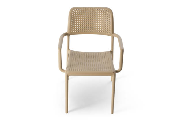Genf Chaise de jardin empilable synthétique 8