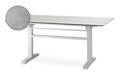 Island Gartentisch Aluminium, mit Rollen 120x70 cm