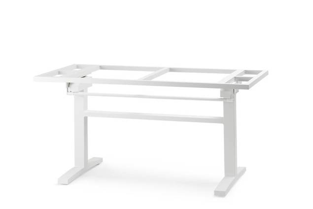 Island Table de jardin aluminium, avec roulettes 2