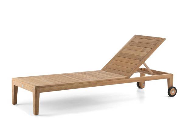 Madeira Liegestuhl Holz 4
