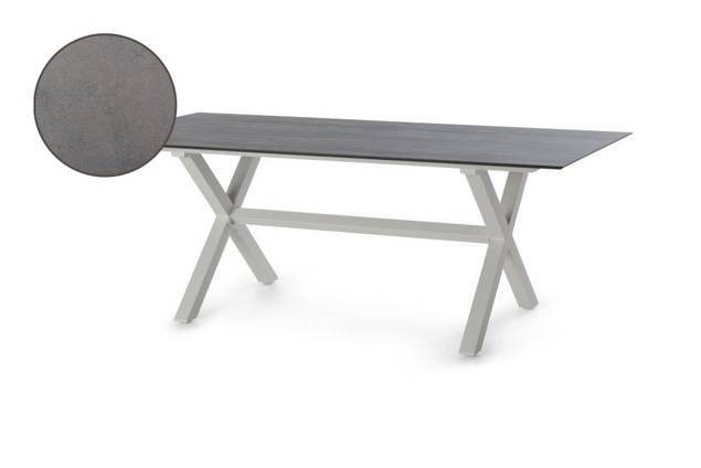 Xenia Table de jardin aluminium 160x90 cm