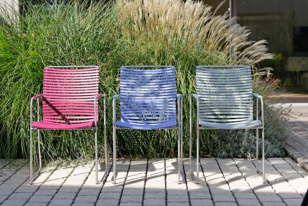 Valencia Chaise de jardin empilable acier inoxydable 5
