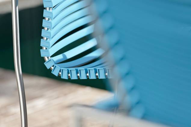 Valencia Chaise de jardin empilable acier inoxydable 2