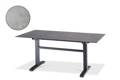 Island Gartentisch Aluminium, mit Rollen 180x90 cm