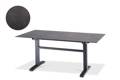 Island Table de jardin aluminium, avec roulettes 120x80 cm