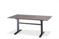 Island Gartentisch Aluminium, mit Rollen 1