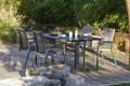 Island Gartentisch Aluminium, mit Rollen 5
