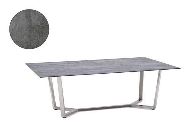 Uri Loungetisch Edelstahl 120x70 cm
