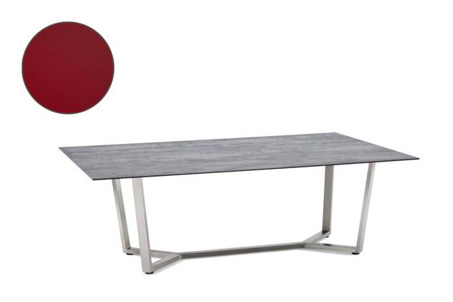 Uri Loungetisch Edelstahl 140x80 cm