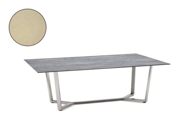 Uri Loungetisch Edelstahl 140x90 cm