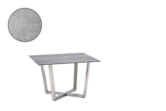 Uri Loungetisch Edelstahl Ø 80 cm