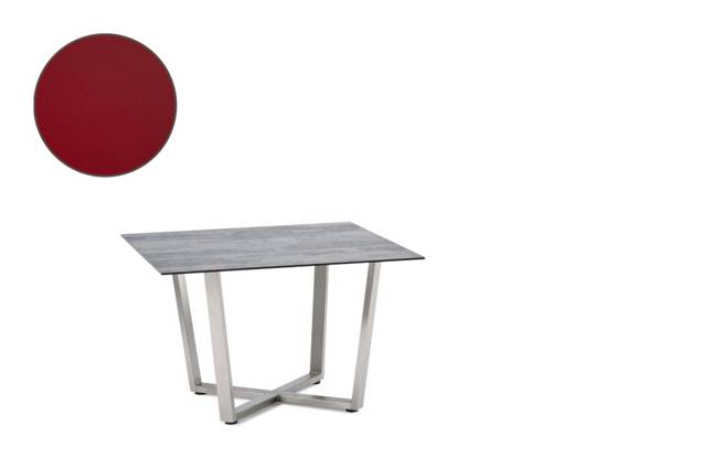 Uri Loungetisch Edelstahl 80x80 cm