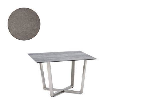 Uri Loungetisch Edelstahl 90x90 cm
