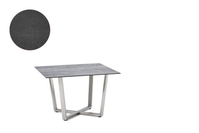 Uri Loungetisch Edelstahl 90x90 cm