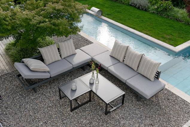 Opal Tabouret de lounge aluminium 4