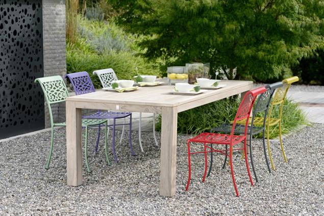 Cordoba Gartenstuhl stapelbar Stahl 3