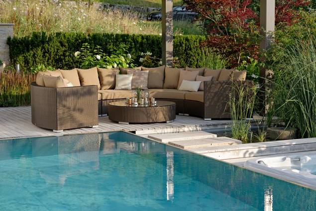 Soleil Loungesessel rechts Rattan 4