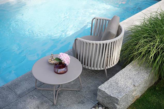Granada Loungetisch Stahl Ø 65 cm 1