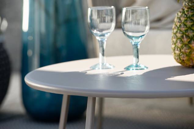 Granada Loungetisch Stahl Ø 43 cm 2