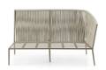 Kapstadt 2er Loungebank Aluminium 2