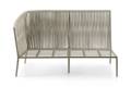 Kapstadt Banc lounge 2 places aluminium 2