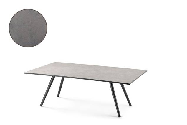 Kapstadt Loungetisch Aluminium 130x80 cm
