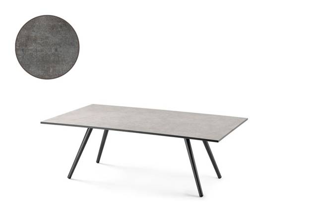 Kapstadt Loungetisch Aluminium 120x70 cm