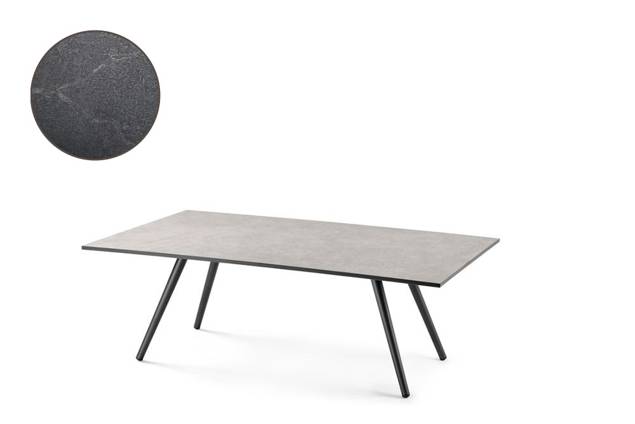 Kapstadt Loungetisch Aluminium 130x80 cm