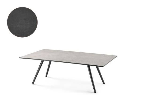 Kapstadt Loungetisch Aluminium 120x80 cm