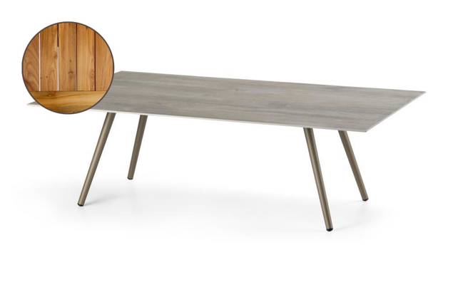 Kapstadt Loungetisch Aluminium 120x70 cm