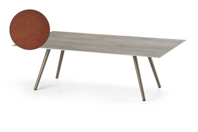 Kapstadt Loungetisch Aluminium 120x80 cm