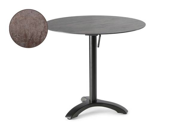 Trento II Table de jardin pliante aluminium Ø 70 cm