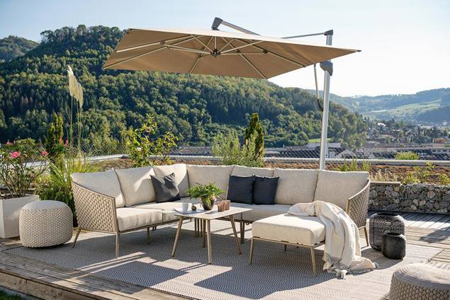 Kapstadt Loungehocker Aluminium 4