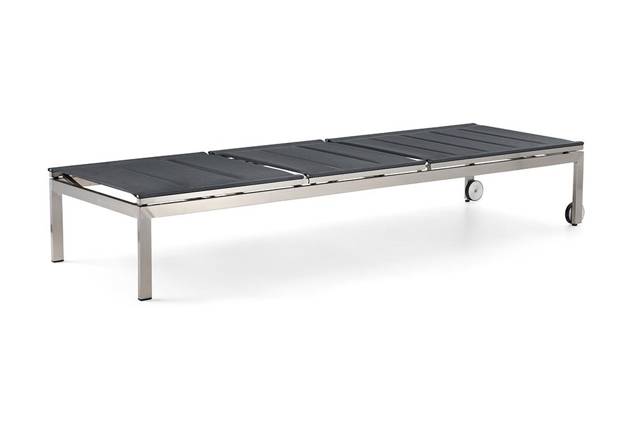 Rotterdam II Chaise longue acier inoxydable 4