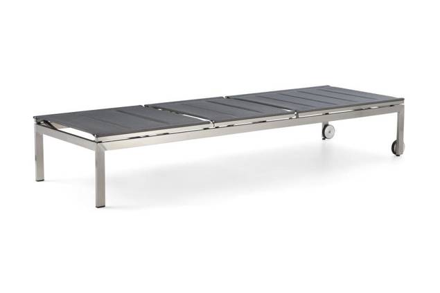 Rotterdam II Chaise longue acier inoxydable 6