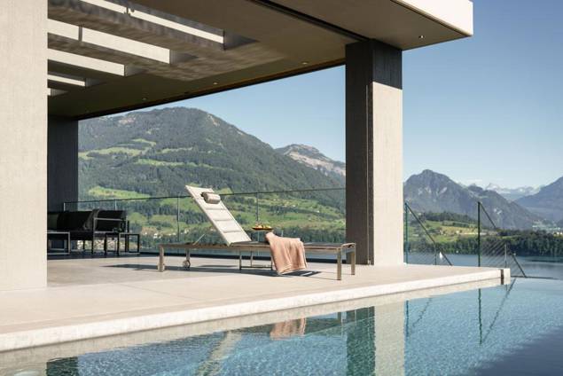 Rotterdam II Chaise longue acier inoxydable 14