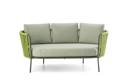 Granada 2.5er Loungebank Stahl 1