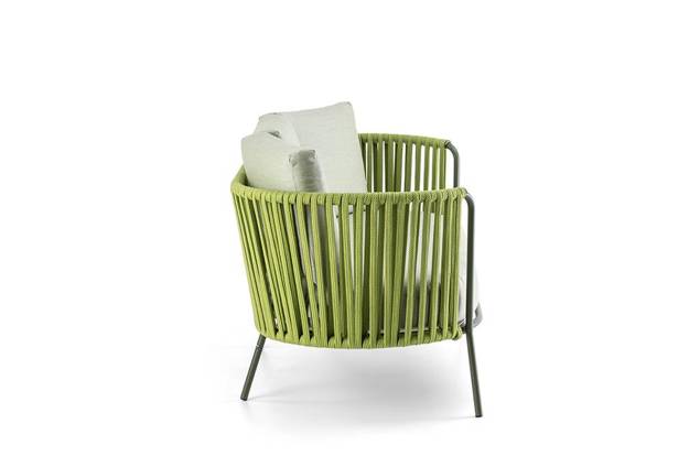 Granada 2.5er Loungebank Stahl 2