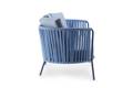 Granada 2.5er Loungebank Stahl 1