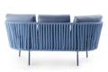 Granada 2.5er Loungebank Stahl 2