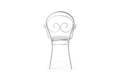 Lille Chaise de jardin empilable acier 2