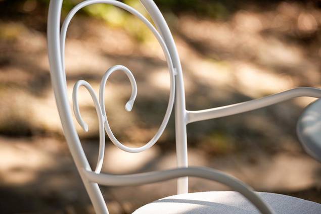 Lille Chaise de jardin empilable acier 6