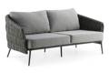 Mali 2.5er Loungebank Aluminium 1