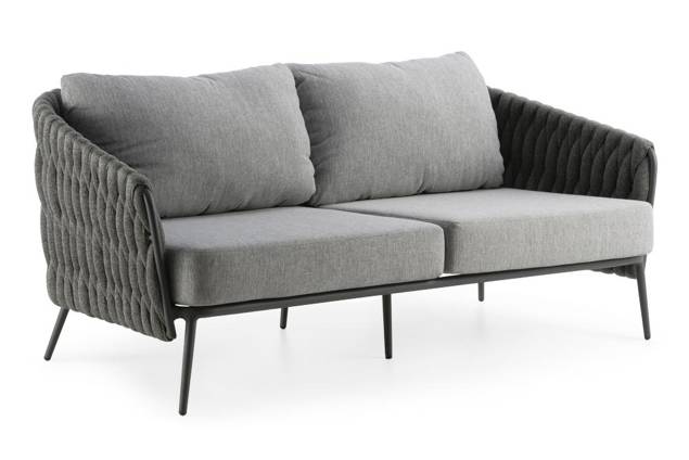 Mali 2.5er Loungebank Aluminium 1