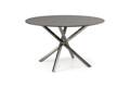 Alaska Table de jardin ronde acier inoxydable, profilé 4x4 1