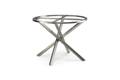 Alaska Table de jardin ronde acier inoxydable, profilé 4x4 2