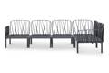 Komodo Gartenlounge Set Kunststoff 4