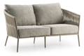 Kapstadt 2er Loungebank Aluminium 1